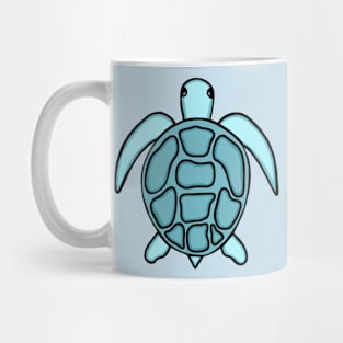 Super Cute And Adorable Light Blue Turtle Mug